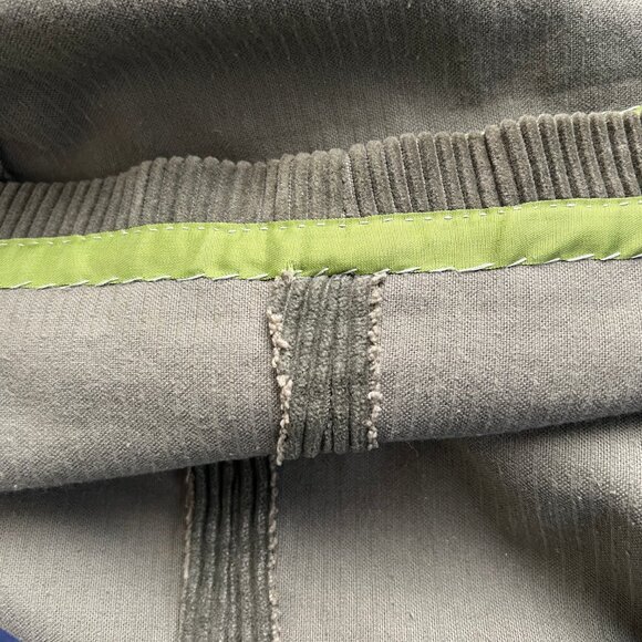 Vintage 60s 70s Corduroy Mini Dress Shift Handmade Mod MCM Hand Sewn Maternity - Picture 6 of 9